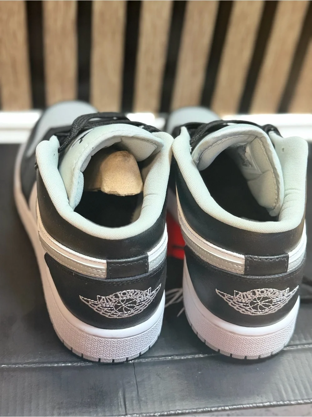 Jordan Men’s Low Top Sneakers - Black & Light Gray